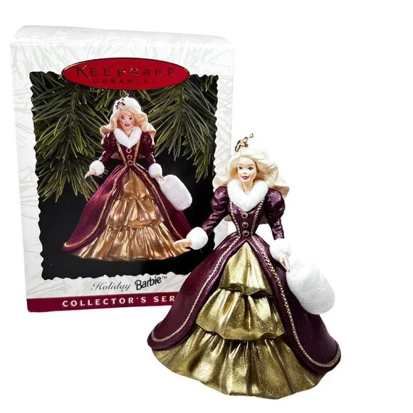 HALLMARK Keepsake HOLIDAY BARBIE 1996 Debut 1994 Cinderella ORNAMENT Lot of 3 - Picture 13 of 16